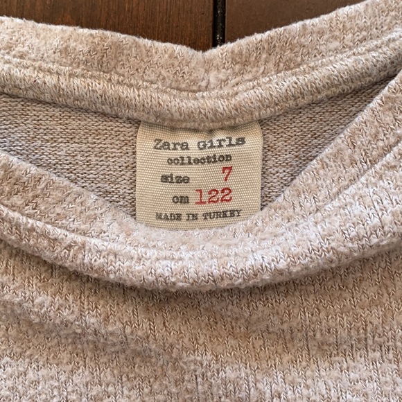 Zara Beige Long Sleeve Shirt - Picture 2 of 3